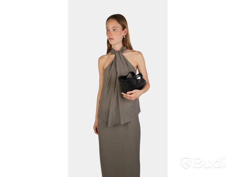 Top Nathalie Schuterman, Beate halterneck top taupe, stl. 38