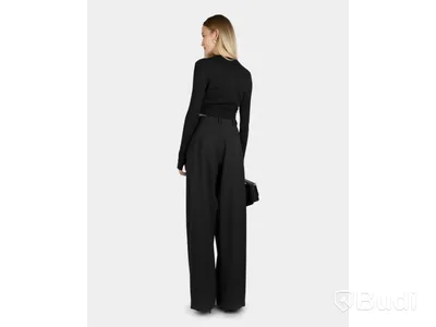 Top Nathalie Schuterman, Ellen cropped sweater, svart, stl. 34