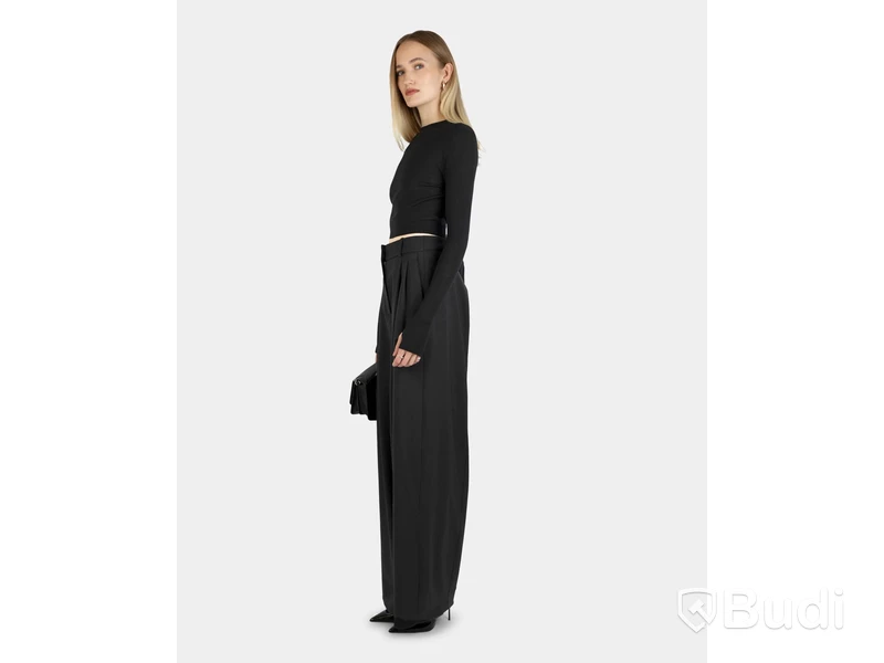 Top Nathalie Schuterman, Ellen cropped sweater, svart, stl. 34