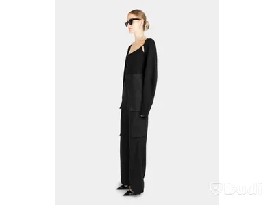 Byxor Nathalie Schuterman, Julia Cargo Light Pants, svart, stl. 34