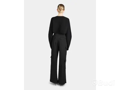 Byxor Nathalie Schuterman, Julia Cargo Light Pants, svart, stl. 34