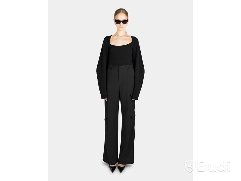 Byxor Nathalie Schuterman, Julia Cargo Light Pants, svart, stl. 34