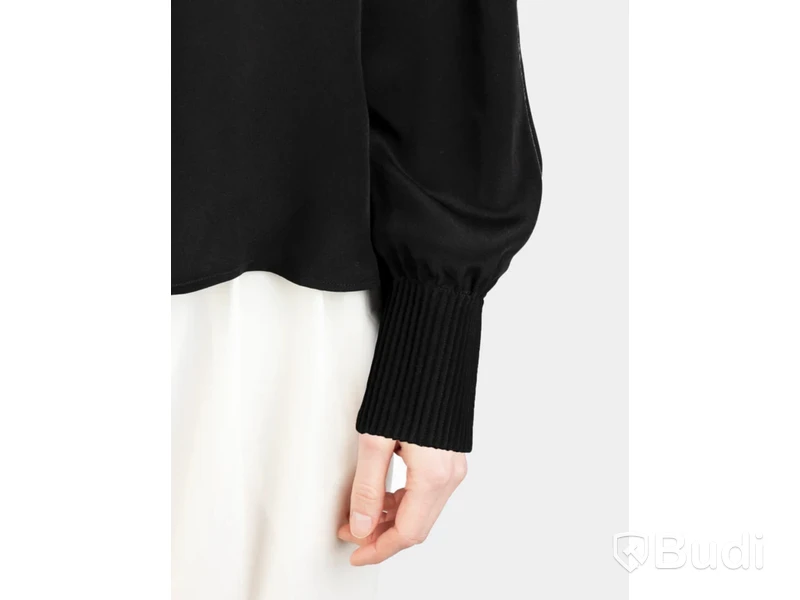 Top Nathalie Schuterman, Louisa silk top, svart, stl. 34