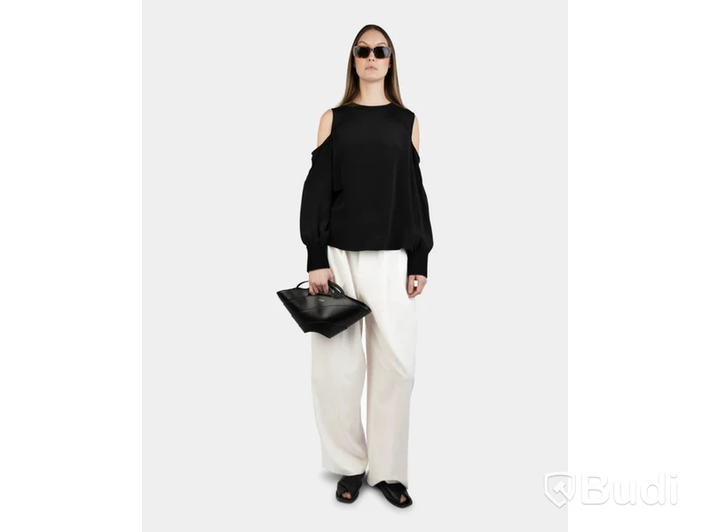 Top Nathalie Schuterman, Louisa silk top, svart, stl. 34