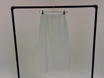 (NY) Kjol Leoni Joan silk skirt, vit, stl. M - By Nathalie Schuterman, Design Filippa Fuxe  