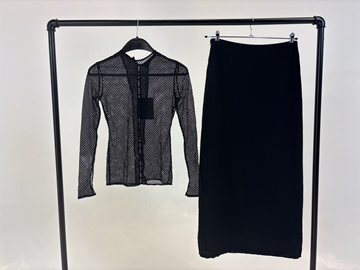 (NY) Tvådelad Set med topp och kjol, Leoni, svart stl. S - By Nathalie Schuterman, Design Filippa Fuxe 