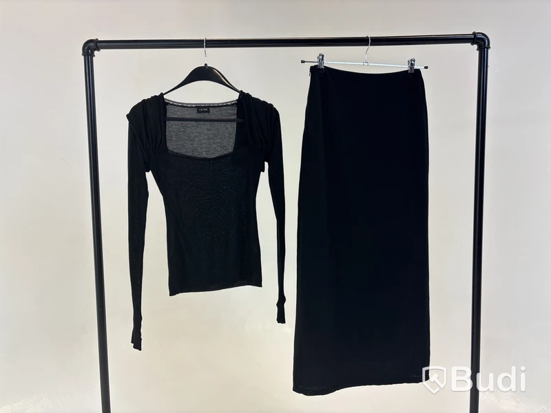 Tvådelad Set med topp och kjol, Leoni, svart stl. XS - By Nathalie Schuterman, Design Filippa Fuxe