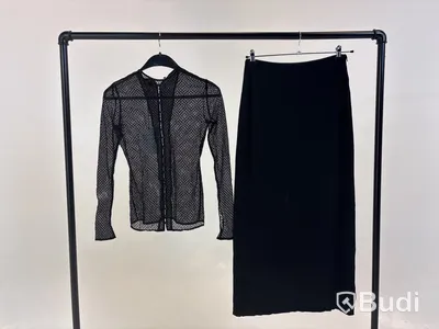 Tvådelad Set med topp och kjol, Leoni, svart stl. S - By Nathalie Schuterman, Design Filippa Fuxe