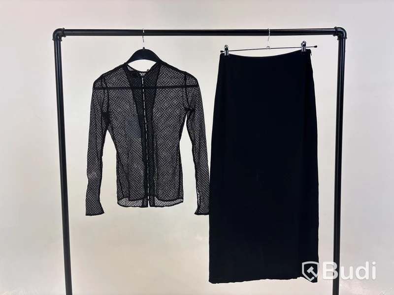 Tvådelad Set med topp och kjol, Leoni, svart stl. S - By Nathalie Schuterman, Design Filippa Fuxe