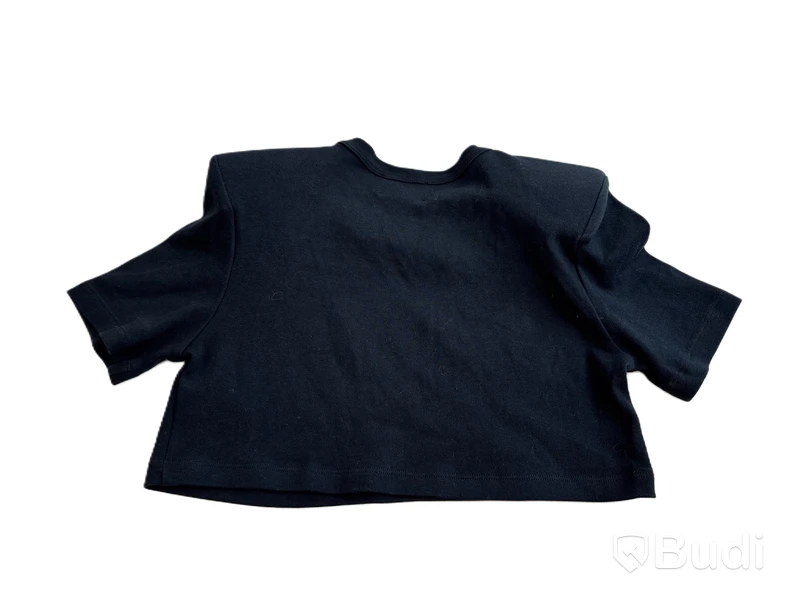 Cropped t-shirt Nathalie Schuterman, Fanny, svart, stl. S