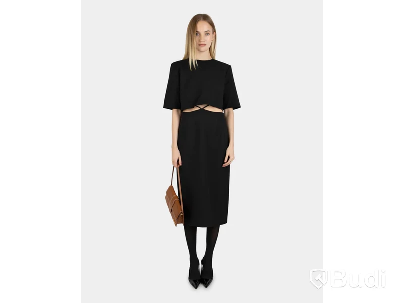 Top Nathalie Schuterman, Wool Fanny Top Black, stl. 36
