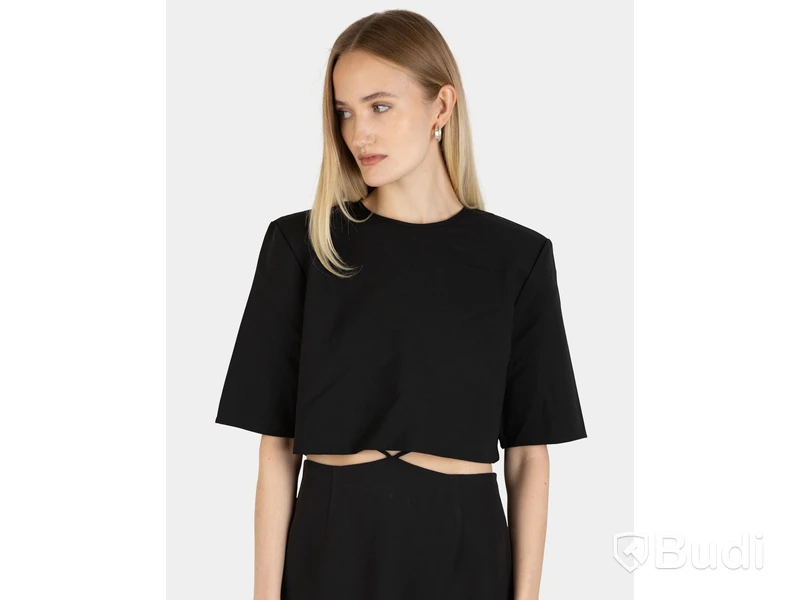 Top Nathalie Schuterman, Wool Fanny Top Black, stl. 36