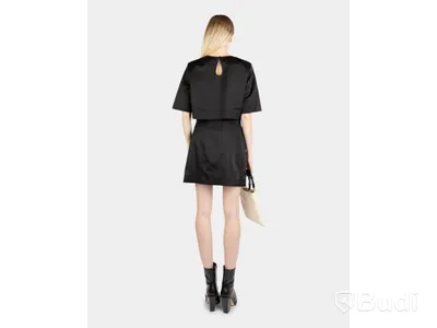 Kjol Nathalie Schuterman, Satin Carrie Skirt Black, stl. S