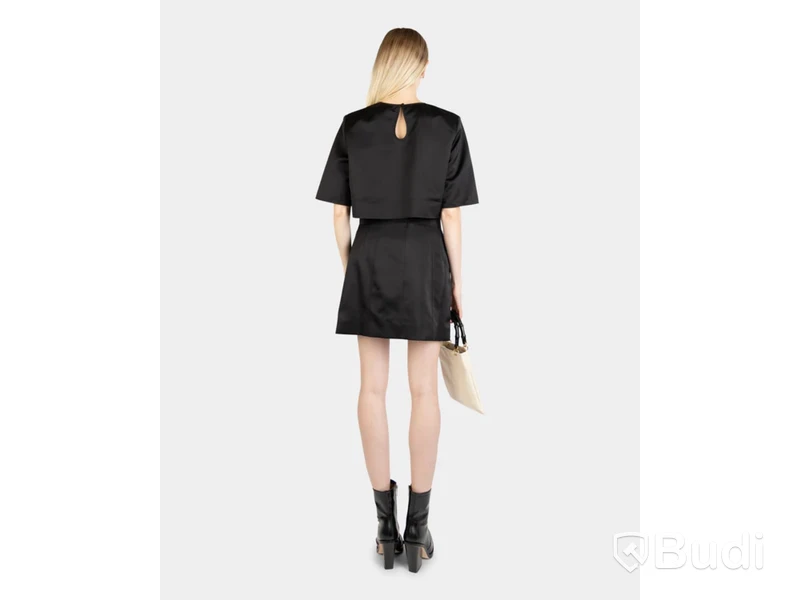 Kjol Nathalie Schuterman, Satin Carrie Skirt Black, stl. S