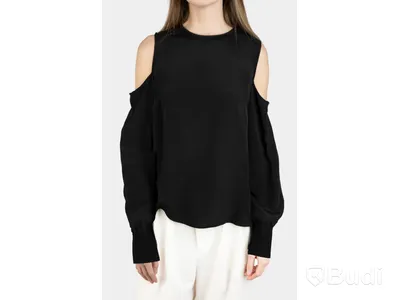 Top Nathalie Schuterman, Louisa silk top, svart, stl. 34