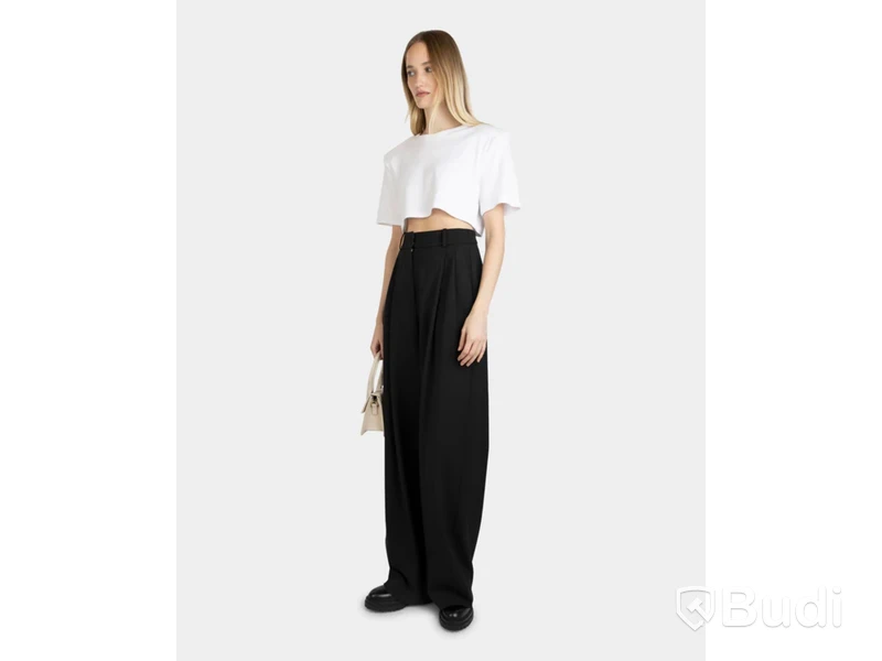Cropped t-shirt Nathalie Schuterman, Fanny Cropped T-shirt White, stl. M