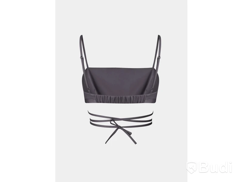 Top Nathalie Schuterman, Satin Bra Top Grey, stl. S