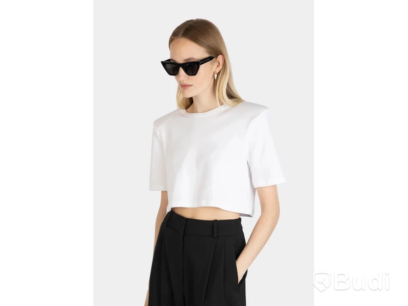T-shirt Nathalie Schuterman, Fanny mid, vit, stl. S