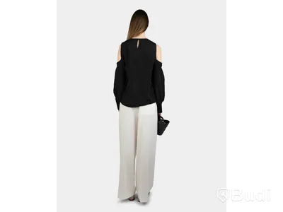Top Nathalie Schuterman, Louisa silk top, svart, stl. 38