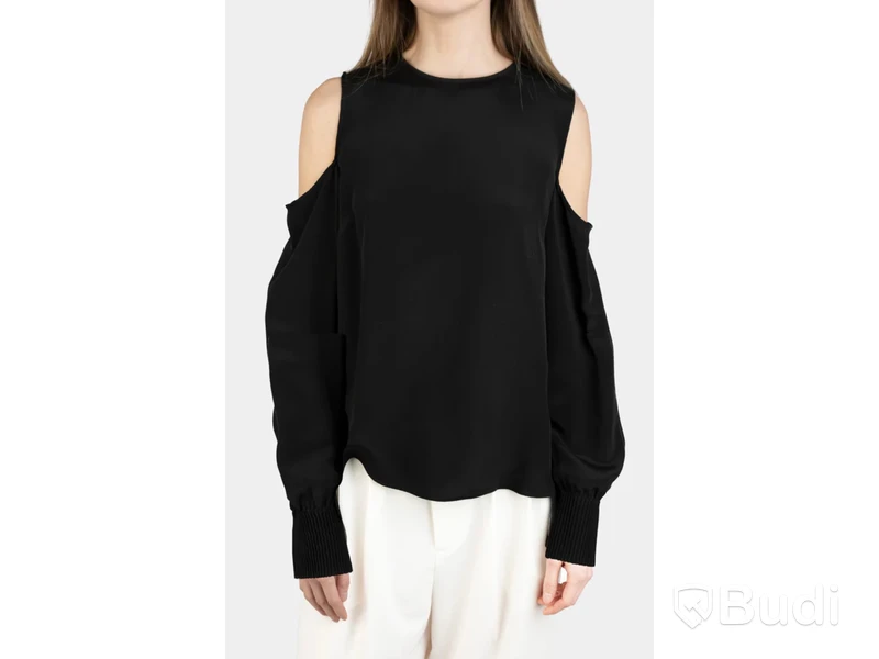 Top Nathalie Schuterman, Louisa silk top, svart, stl. 38