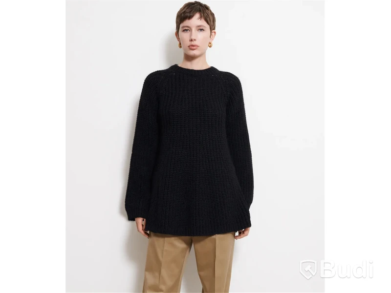 Stickad tröja Teurn, Alra sweater, svart, stl. XS