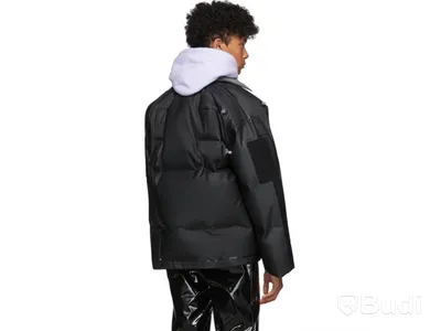 Jacka Eytys Unisex Zephyr Jacket uppblåsbar, svart, Onesize