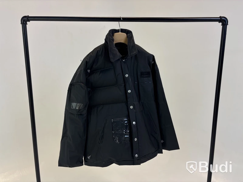 Jacka Eytys Unisex Zephyr Jacket uppblåsbar, svart, Onesize