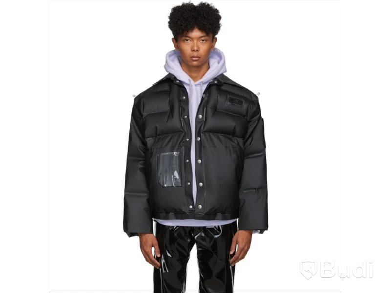Jacka Eytys Unisex Zephyr Jacket uppblåsbar, svart, Onesize