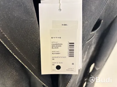 Jacka Eytys Unisex, Cameron Brushed, stl. dam 36/ herr 46, svart