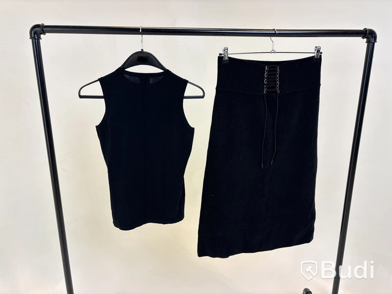 Tvådelad Set med topp och kjol, Leoni, svart stl. L - By Nathalie Schuterman, Design Filippa Fuxe
