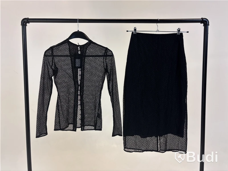 Tvådelad Set med topp och kjol, Leoni, svart stl. S - By Nathalie Schuterman, Design Filippa Fuxe