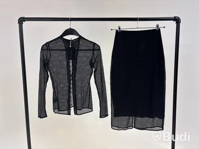 Tvådelad Set med topp och kjol, Leoni, svart stl. S - By Nathalie Schuterman, Design Filippa Fuxe