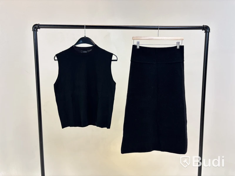 Tvådelad Set med topp och kjol, Leoni, Svart stl. S - By Nathalie Schuterman, Design Filippa Fuxe