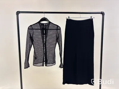 Tvådelad Set med topp och kjol, Leoni, svart stl. S - By Nathalie Schuterman, Design Filippa Fuxe