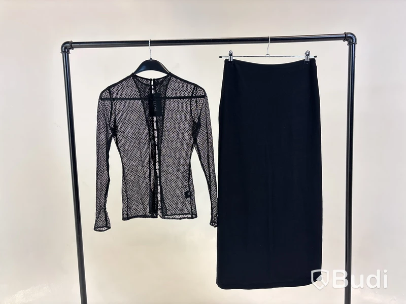 Tvådelad Set med topp och kjol, Leoni, svart stl. S - By Nathalie Schuterman, Design Filippa Fuxe