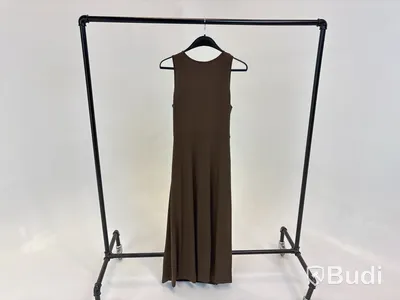 Klänning Leoni Oeuvre Draped Dress, brun, stl. L - By Nathalie Schuterman, Design Filippa Fuxe
