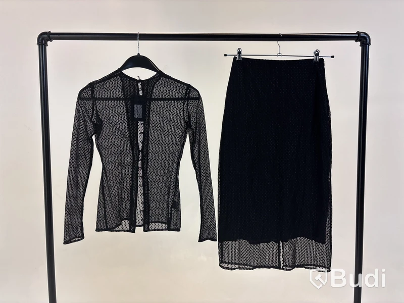 Tvådelad Set med topp och kjol, Leoni, svart stl. M - By Nathalie Schuterman, Design Filippa Fuxe
