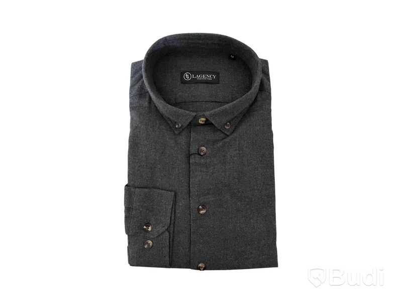 Skjorta Lagency Tom Solid Flannel, stl. XL, herr