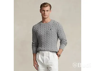Stickad Tröja Polo Ralph Lauren Long Sleeve Crew Neck, stl. XXL
