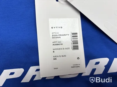 Croppad T-shirt Eytys, stl. dam S, herr XS