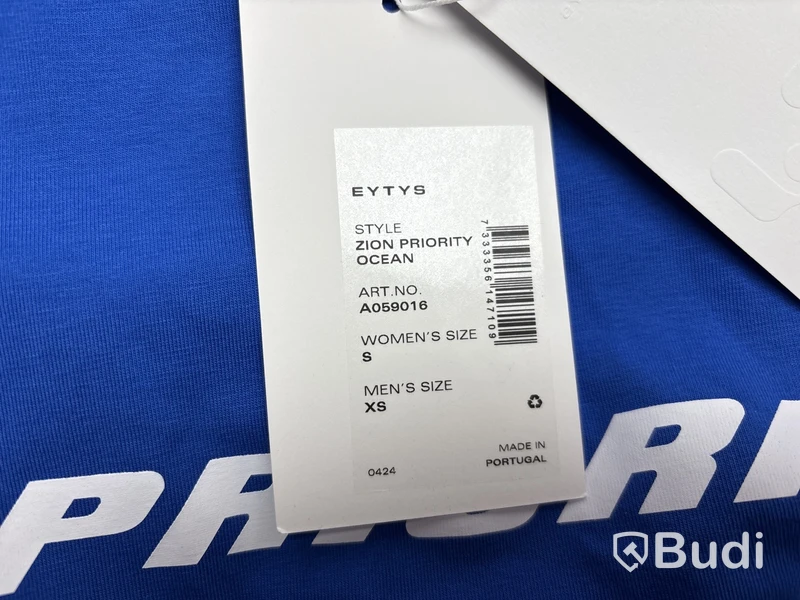 Croppad T-shirt Eytys, stl. dam S, herr XS