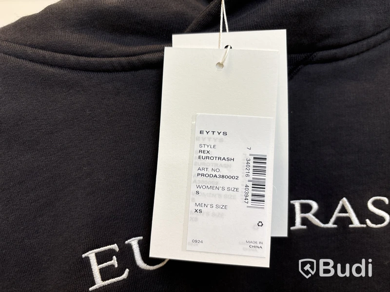 Hoodie Eytys, stl. dam S herr XS