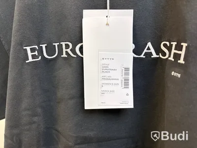 T-shirt Eytys, stl. dam S, herr XS