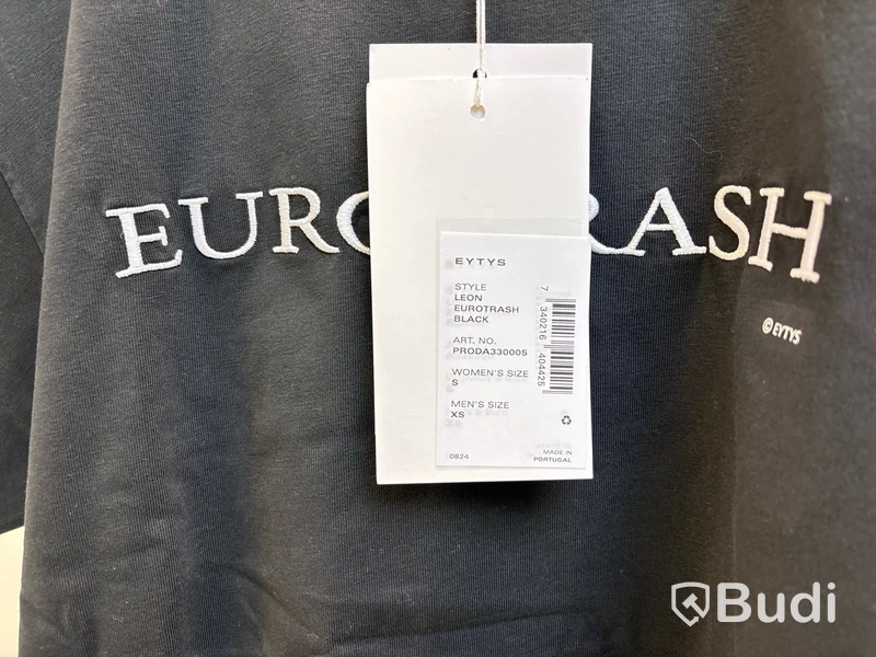 T-shirt Eytys, stl. dam S, herr XS