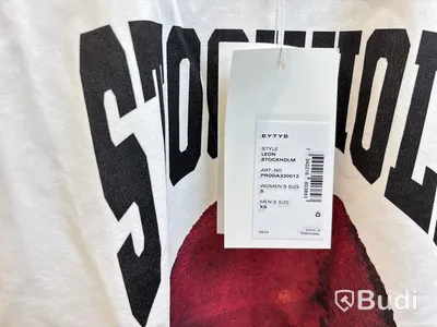 T-shirt Eytys, stl. dam S, herr XS