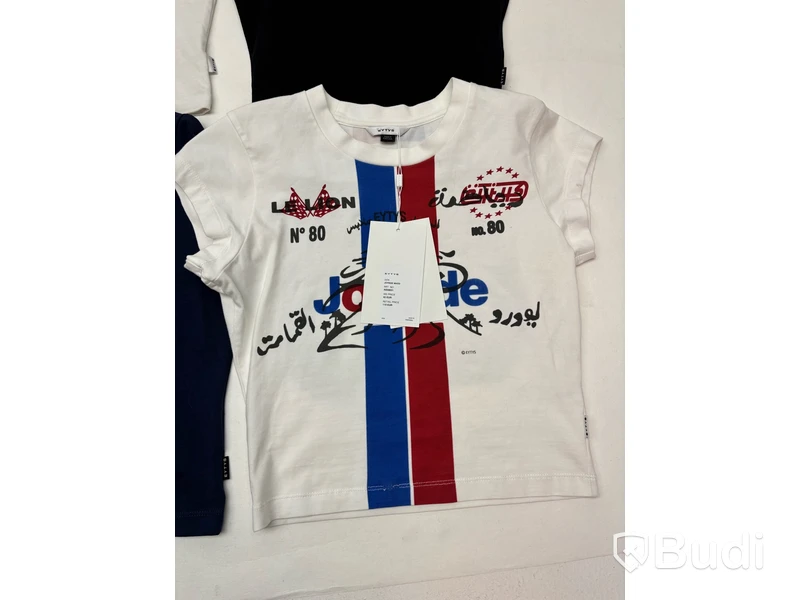 4 st. Croppade t-shirts (NY) Eytys, stl. dam S, herr XS