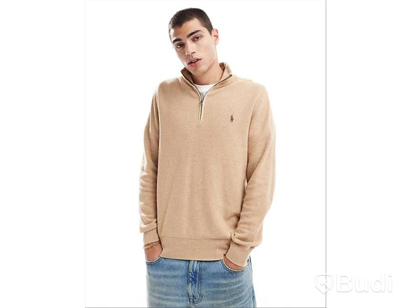 Stickad tröja Polo Ralph Lauren, beige, melerad, stl. XXL