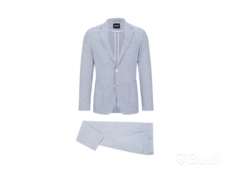 Kavaj med byxor Boss Open Blue, stl. 54