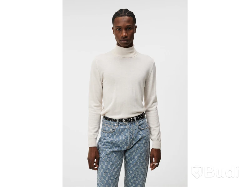 Turtleneck i Merino ull J.Lindeberg, beige, stl. XL