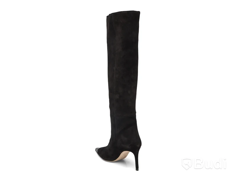 Alia Suede Höga stövlar Custommade, svarta, stl. 36